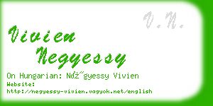 vivien negyessy business card